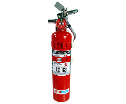 H3R Aviation Model C352TS Red 2.5 lb UL Rating 5B:C Halon 1211 Cockpit/Cabin Fire Extinguisher