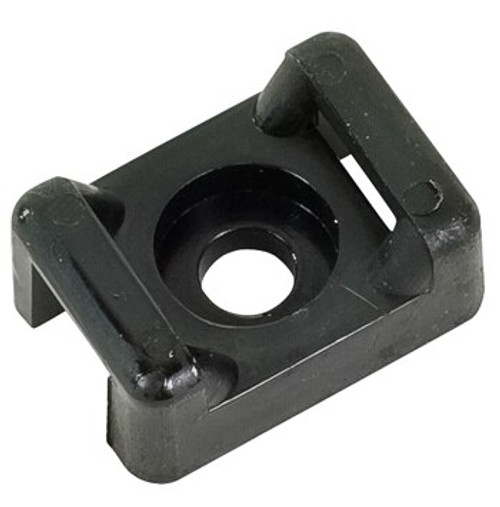 HellermannTyton CTM30C2 Black T50 #10 Screw Mounting Base - 100/Pack