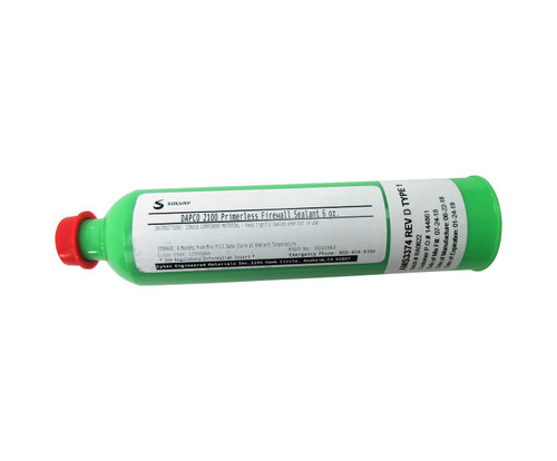 DAPCO® 2100 Gray BMS 5-63, Form A, Class B-4, Ty II & AMS3374D Type 1 Spec Primerless Silicone Firewall Sealant - 6 oz Cartridge