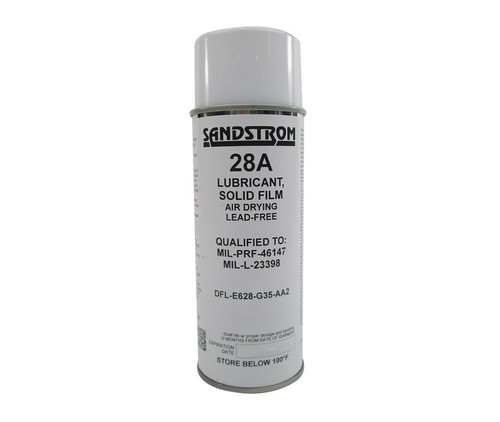 Sandstrom 28A Gray MIL-PRF-46147 Type I, Form 2 / MIL-L-23398 Type II Spec Solid Film Lubricant - 16 oz Aerosol Can