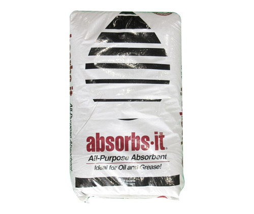 Oil-Dri® Absorbs-It® I06040-G60 All-Purpose Clay Granular Oil & Hydraulic Fluid Absorbent - 28 Quart Poly Bag