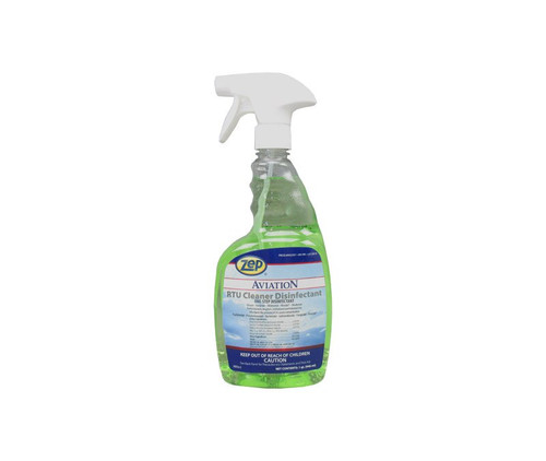 ZEP® H025 Aviation™ Green RTU Cleaner Disinfectant - 946 mL (quart) Trigger-Spray Bottle