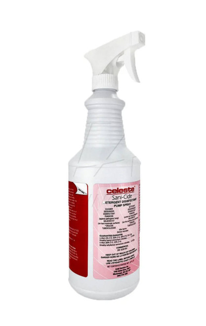 Celeste® Sani-Cide LS-SCIDECA/QT Clear (FOR CANADA USE ONLY) Disinfectant & Multi-Purpose Cleaner - 32 oz Trigger-Spray Bottle