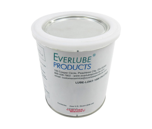 EVERLUBE® LUBE-LOK® 1000 Diluted Gray/Black EVERLUBE® Standard Spec Vitreous Bonded High-Temperature Solid Film Lubricant - Quart Can - 2/Case