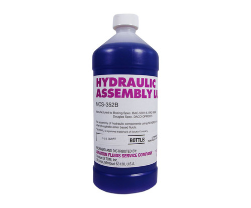 Eastman™ MCS®-352B Purple BAC-5001-6 Spec Hydraulic Assembly Lube - Quart Can