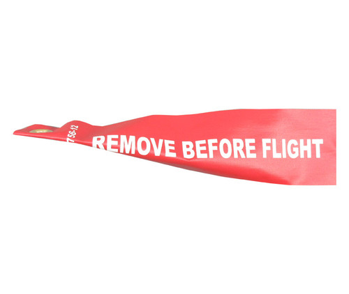 National Aerospace Standard NAS1756-12 Red-White 12" Remove Before Flight Streamer - 10 Each