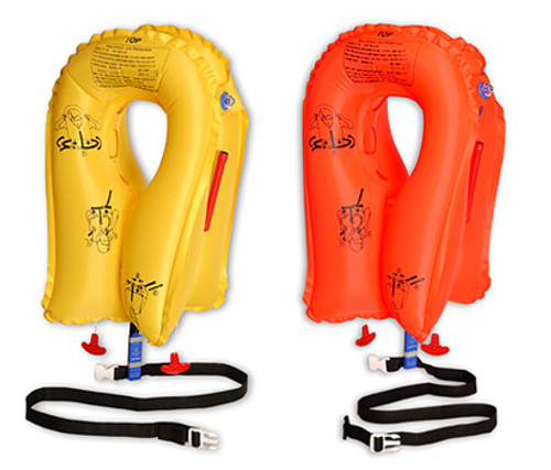 EAM Worldwide P01074-205W Yellow XF-35 Twin-Cell Life Vest with Whistle