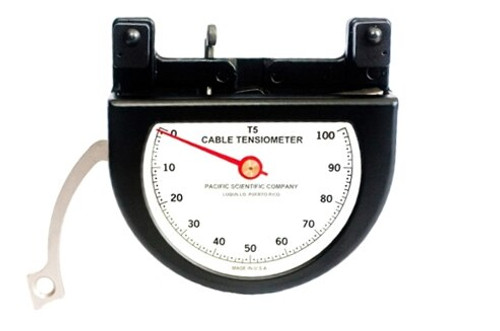 Pacific Scientific T5-2002-104A-00 Black Dial Indicating 1/16" to 1/4" & 30-300 lbs Cable Tensiometer