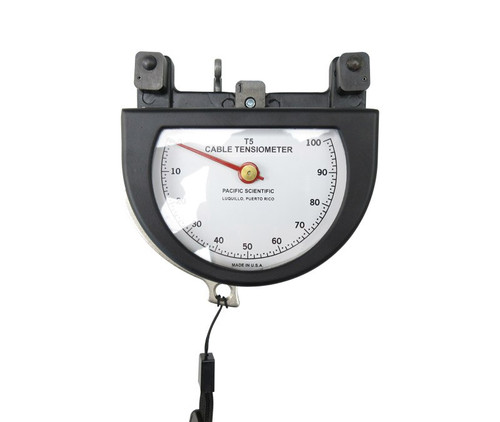 Pacific Scientific T5-2004-113-00 Black Dial Indicating 1/16" to 1/8" & 10-100 lbs Cable Tensiometer