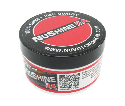 Nuvite® Nushine II® Grade A Re-Polishing & Light Touch-Up Metal Polishing Compound- 1/2 lb Jar