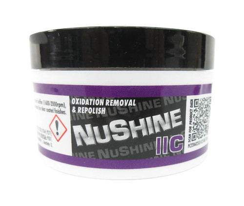 Nuvite® Nushine II® Grade C Oxidation Removal & Re-Polish Metal Polishing Compound - 1/4 Jar - 24 Each