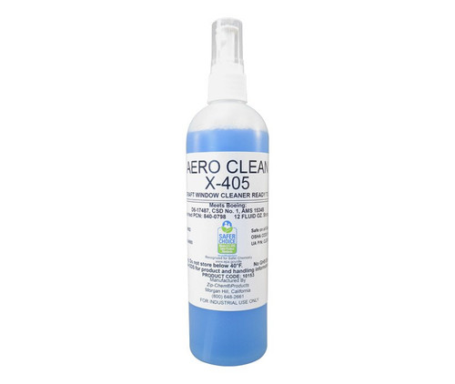 Zip-Chem® 010153 Calla® X-405 EPA DfE Approved Aircraft Glass & Transparency Cleaner - 12 oz Spray Bottle