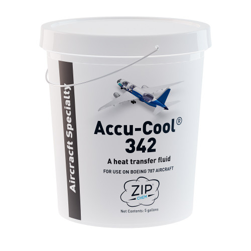 Zip-Chem® 011097 Accu-Cool® 342 Orange BMS 3-42 Spec Heat Transfer Fluid - 5 Gallon Pail