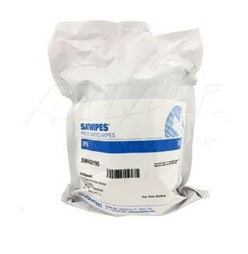 SATWIPES® SW420044 100% 1200 mL Isopropyl Alcohol - 100 Saturated 6" x 9" Wipe/Roll