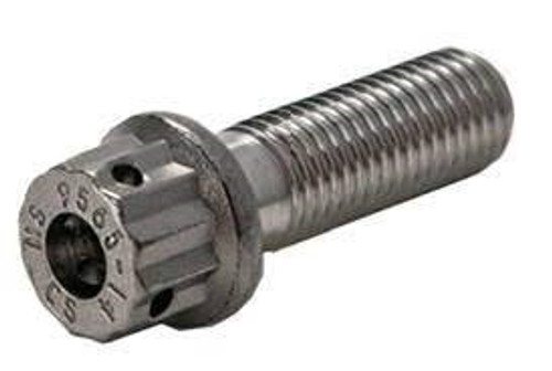 Military Standard MS9556-28 Stainless Steel Double Hexagon Extended Washer Head Bolt, Machine - 2/Pack