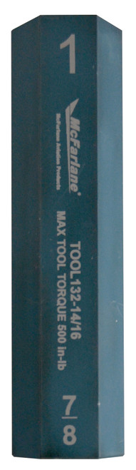 McFarlane® TOOL132-14/16 Anodized Blue 7/8" and 1" Push-Pull Control Wrench