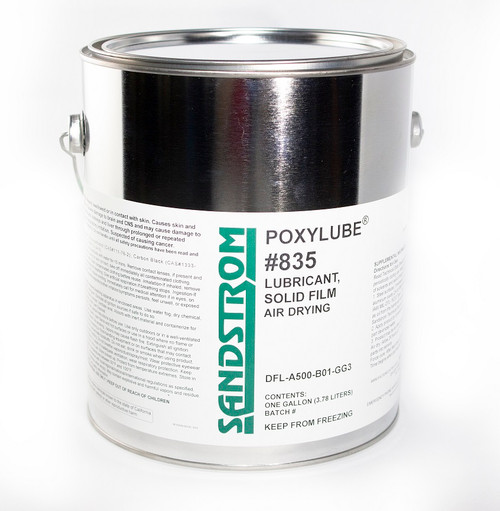 Sandstrom Poxylube® #835 Black Waterborne Air Dry Film Lubricant - Gallon Can