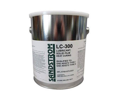 Sandstrom LC-300 Flat Dark Gray AS5272 Type I & II Spec Heat Cure Solid Film Lubricant - Gallon Can