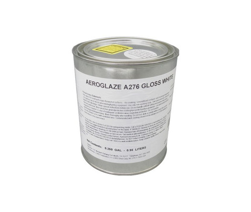 AEROGLAZE® A276 Gloss White Reflective Moisture-Curing Polyurethane Coating - Quart Can