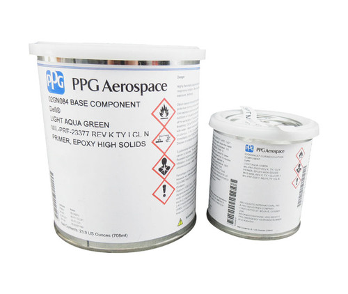 PPG® Deft® 02-GN-084 Green MIL-PRF-23377K Type I, Class N Spec Chrome-Free Epoxy Polyamide Primer - Quart Kit