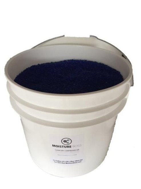 Military Specification MIL-D-3716 Type IV, Grade H Blue Beaded Indicating Silica Gel - 5 Gallon Pail