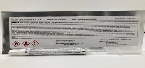 Military Specification MIL-PRF-85285E Type I, Class H FS#35237 Flat Blue Polyurethane Topcoat - 10cc Touch-Up Pen - 24 Each