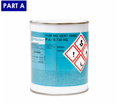 MÄDER AERO FUN NG Green 40462 PART-A Epoxy Varnish - 0.73 Kg Can