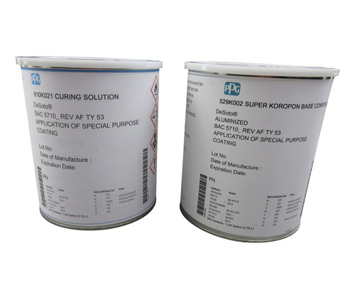 PPG® DeSoto® 529K002 Aluminized AIMS/BAC5710/CPW269/IPS/PWA569 Spec High Temperature Epoxy Topcoat - Gallon Kit