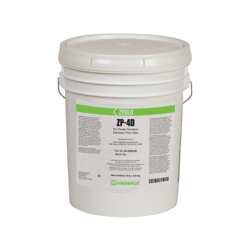 MAGNAFLUX® 01-3330-69 ZYGLO® ZP-4D White Dry Powder Developer - 10 lb Pail