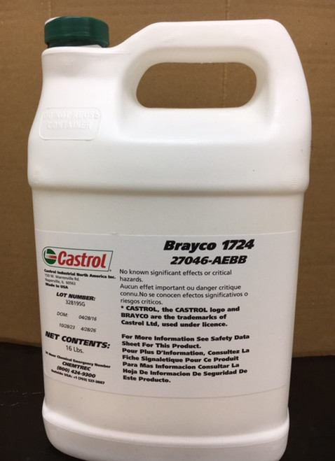 Castrol® Brayco™ 1724 Clear Specialty Perfluoroether Lubricant - 16 lb Jug