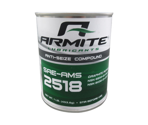 SAE Aerospace Standard AMS-2518D Gray Graphite Petrolatum Ant-Seize Compoound - 1 lb Can