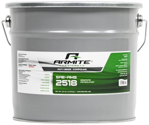 SAE Aerospace Standard AMS-2518D Gray Graphite Petrolatum Ant-Seize Compound - 35 lb Pail