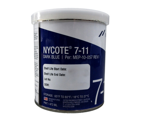 Nycote® 7-11DKBL Dark Blue MEP10-057 Spec Liquid Nylon Varnish - Pint Can