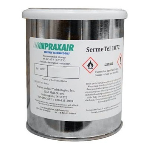 SermeTel® 1072 Gray High-Temperature Polymer Coating with Metallic Pigmentation - Pint Can