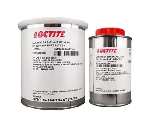 Henkel LOCTITE® EA 9309.3NA AERO Epoxy Paste Adhesive A/B - Quart Kit