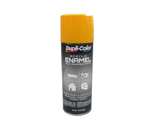 DUPLI-COLOR® DA1663 School Bus Yellow Multi-Purpose Acrylic Enamel Paint - 340 Gram (12 oz) Aerosol Can