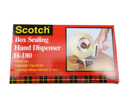 3M™ 021200-96818 Scotch® Tan/Gray H180 Box Sealing Tape Dispenser