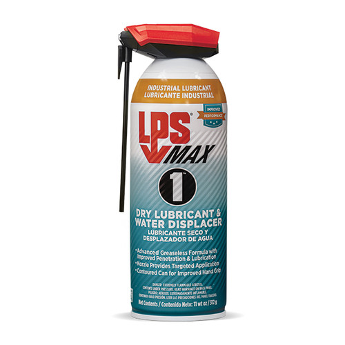 LPS® 90116 LPS MAX 1™ Light Brown Dry Lubricant & Water Displacer - 11 oz Aerosol Can