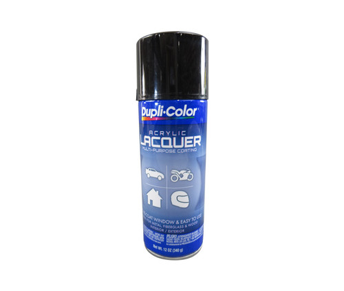 DUPLI-COLOR® DAL1677 Gloss Black Multi-Purpose Acrylic Lacquer Paint - 340 Gram (12 oz) Aerosol Can