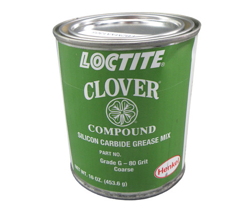 Henkel 39473 LOCTITE® CLOVER® SC G-80 Gray Grade G / 80 Grit Silicon Carbide Valve Grinding Compound - 453.6 Gram (16 oz) Can