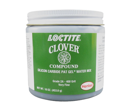 Henkel 39528 LOCTITE® CLOVER® Gray Grade 2A / 400 Grit Silicon Carbide Grease Mix Compound - 453.6 Gram (16 oz) Can