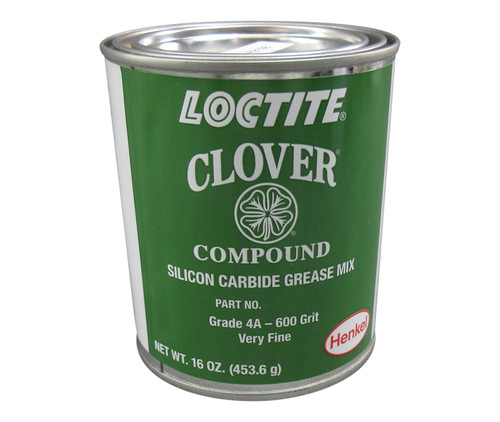 Henkel 39549 LOCTITE® CLOVER® SC 4A-600 Gray Grade 4A / 600 Grit Silicon Carbide Grease Mix Compound - 453.6 Gram (16 oz) Can