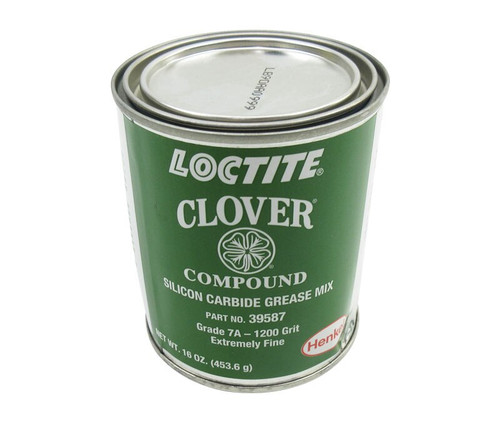 Henkel 39587 LOCTITE® CLOVER® Gray Grade 7A / 1200 Grit Silicon Carbide Grease Mix Compound - 453.6 Gram (16 oz) Can