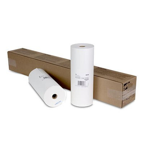 3M™ 051131-06538 White 1.5 mil Masking Paper - 12" x 750' Roll