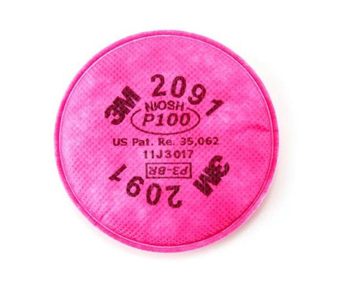 3M™ 2091/07000(AAD) Magenta P100 Particulate Filter - Pack of 2