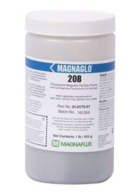 MAGNAFLUX® 01-0179-71 MAGNAGLO® 20B Fluorescent Magnetic Particle Premix - 1 lb Jar