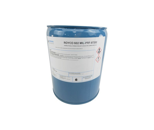 ROYCO® 602 White MIL-PRF-87252 Spec Hydrolytically Stable Dielectric Coolant Fluid - 5 Gallon Pail