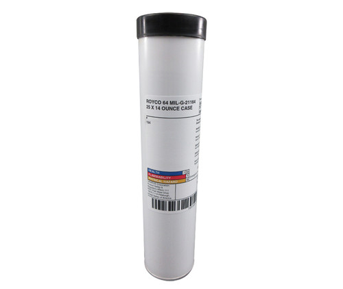 ROYCO® 64 Gray MIL-G-21164D Notice 1/PCS5007 Spec High Load Synthetic Grease - 14 oz Cartridge