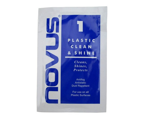 NOVUS 7127 Plastic Polish Clean & Shine - Pillow - 50/Bag