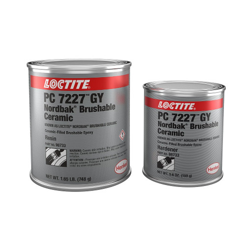 Henkel 98733 LOCTITE® PC 7227™ Nordbak® Gray Brushable Ceramic-Reinforced Epoxy - 0.91 Kg (2 lb) Kit